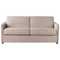 SCHLAFSOFA 2-Sitzer Stoff Hellbraun Ishoj - Hellbraun/Braun, Textil (176/80/96cm) - Beliani