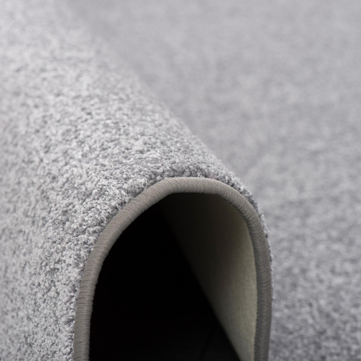 HOCHFLOR VELOURS TEPPICH LUNA - Grau, Textil (100/400cm) - Snapstyle