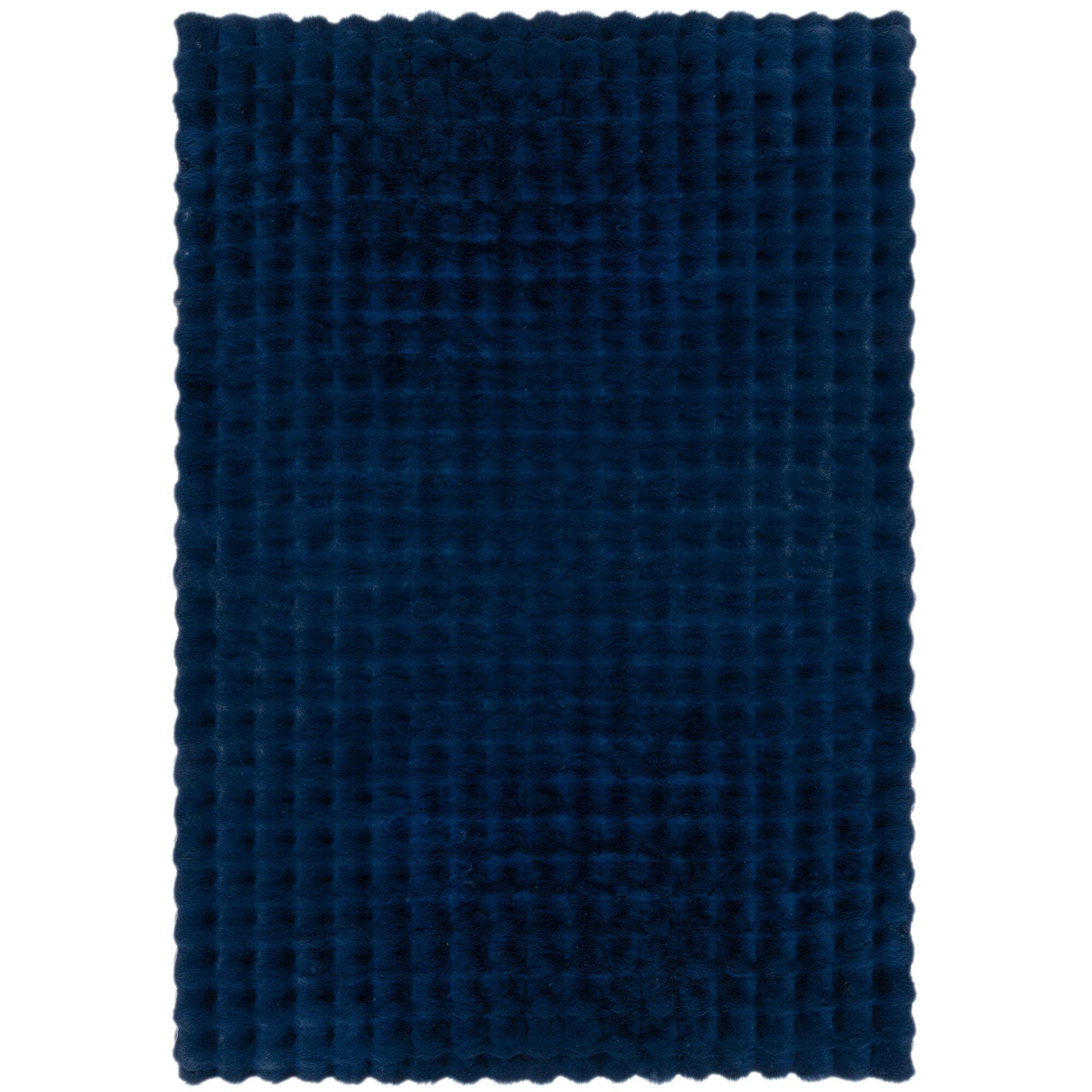 TEPPICH Waschbar LUNE, mit Struktur, Blau, 180 x 290 cm - Blau, Textil (180/290cm) - KADIMA DESIGN
