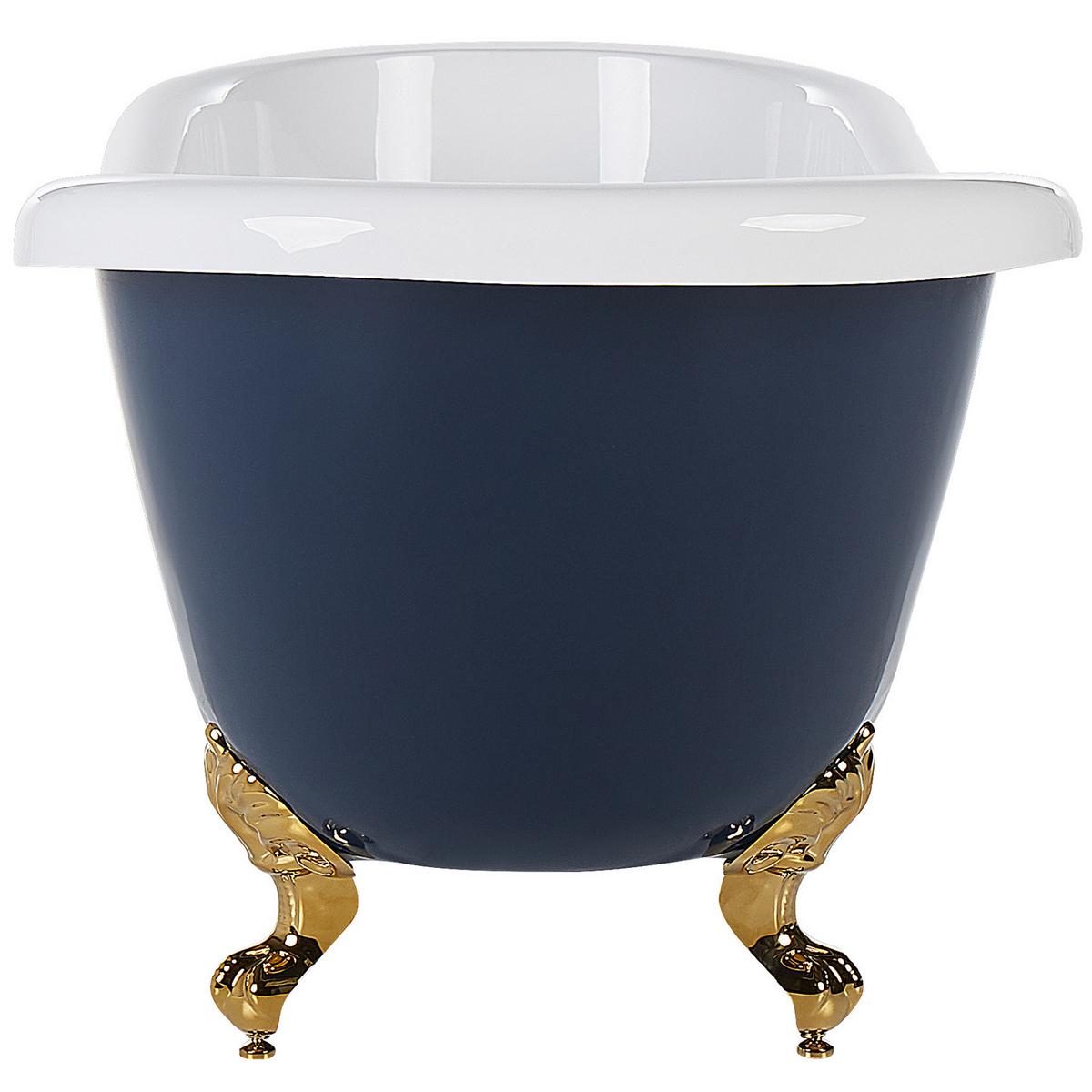 BADEWANNE FREISTEHEND 76x170x76 cm blau Cayman - Blau, Kunststoff (76/70/170cm) - Beliani