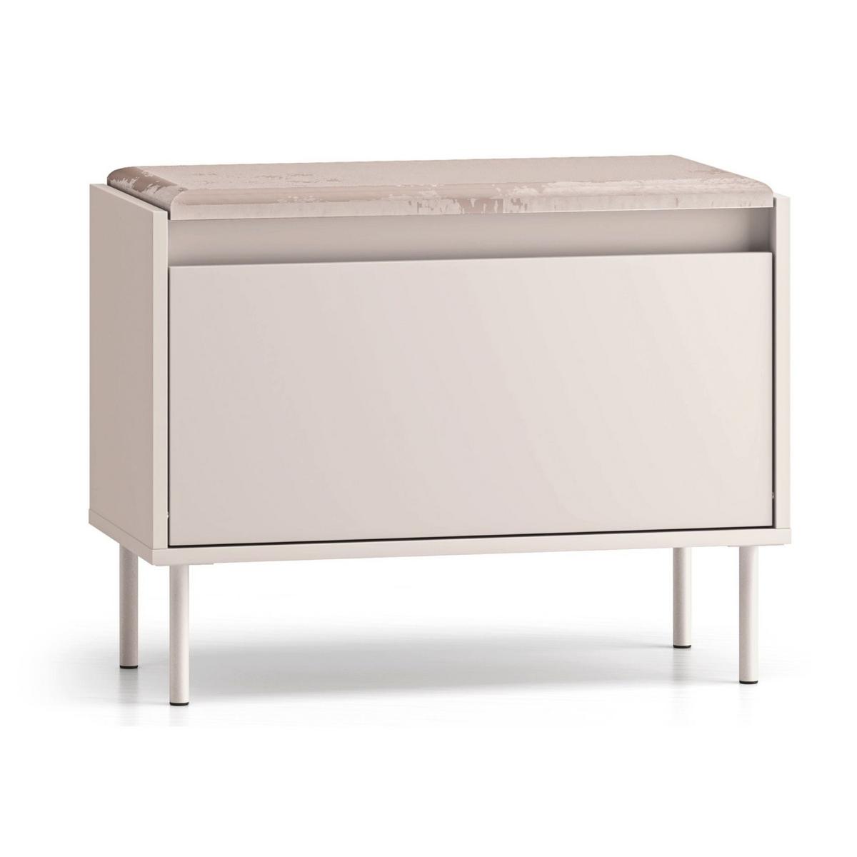 SCHUHBANK Dioce Kaschmirgrau 69 cm - Taupe, Holz/Holzwerkstoff (68.4/50/33.3cm) - Selsey