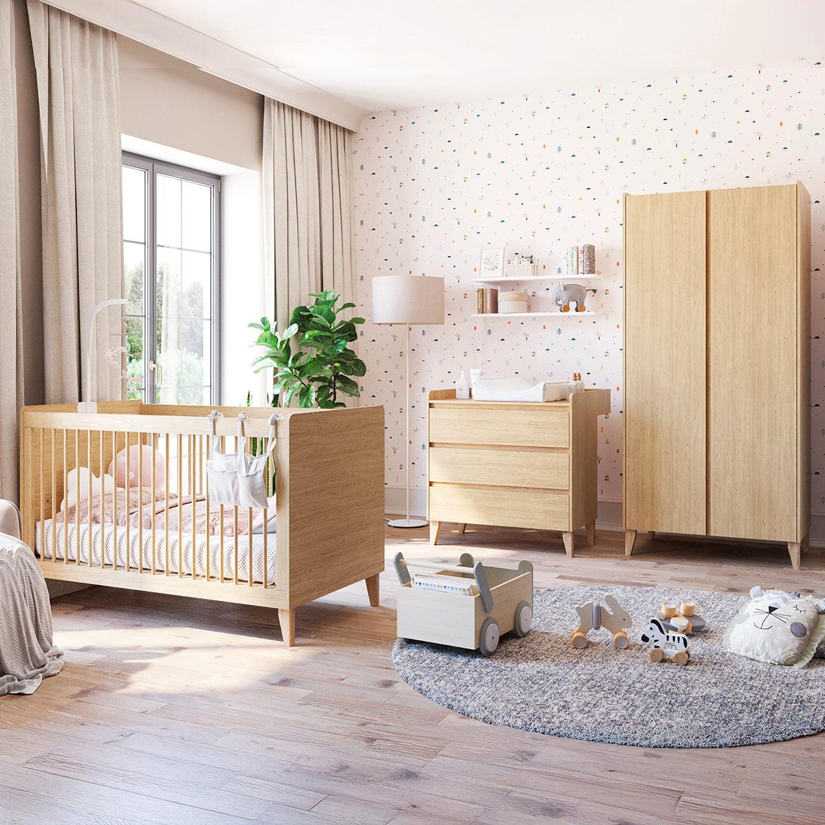 KINDERKOMMODE Muve Holz - Braun, Holzwerkstoff (90/91/48cm) - Petits-meubles
