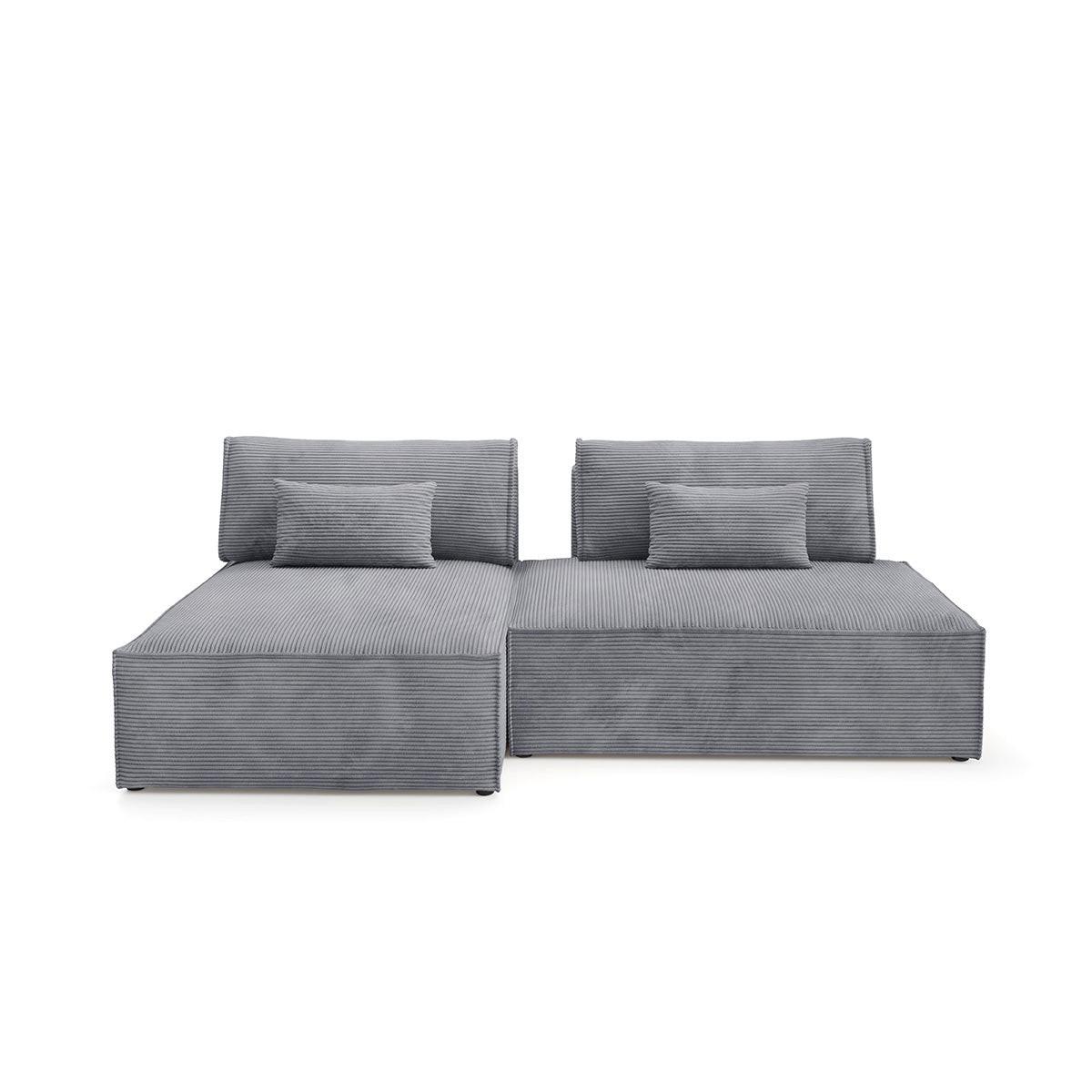 ECKSOFA Georgia Hellgrau - Grau, Holz (236/148cm) - Petits-meubles