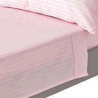 DAMAST-BETTLAKEN ohne Gummizug, 100% Ägyptische Baumwolle - Rosa, Textil (230/255cm) - Homescapes