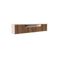 LOWBOARD VAREN 200/41/40 cm, Hängender TV-Schrank Eiche Artisan / Eichefarben - Eichefarben/Braun, Holzwerkstoff (200/41/40cm) - MASSENO