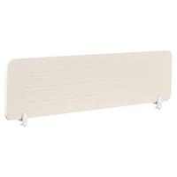SCHREIBTISCHTRENNWAND 160/40 cm Hellbeige Ziggy - Beige, Textil (160/40/2cm) - Beliani