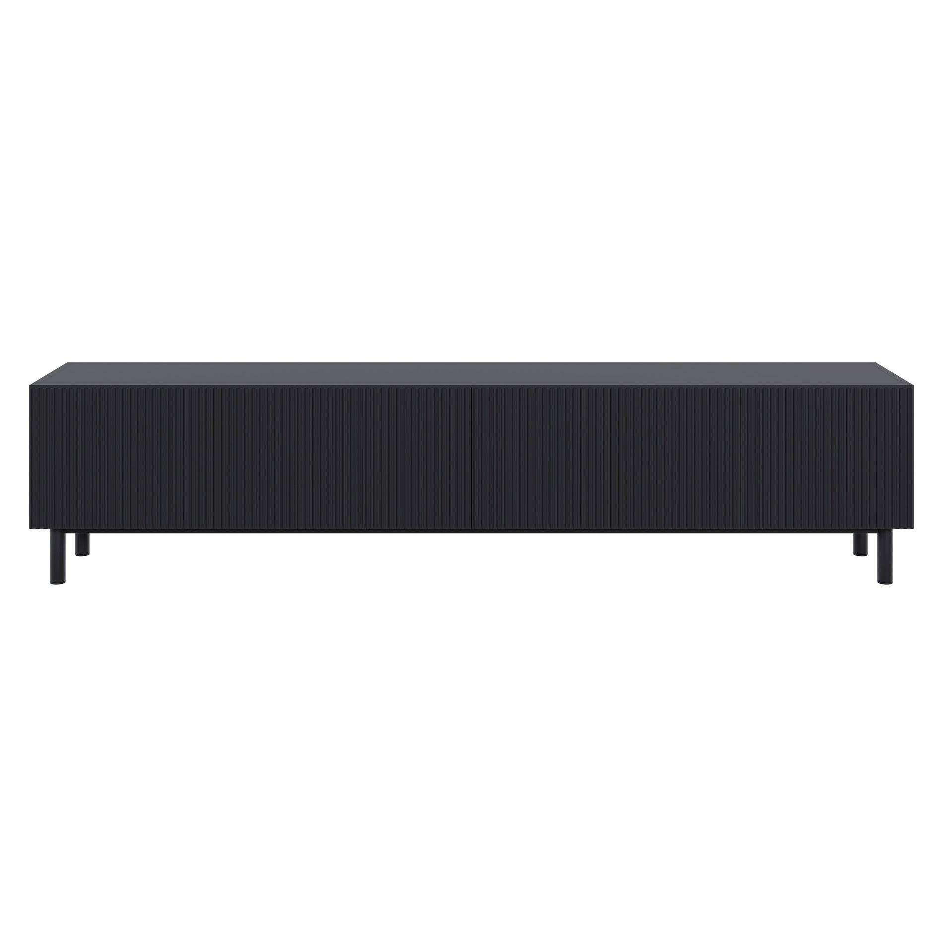 TV-LOWBOARD Veldio New Schwarz 175/46/32 cm - Schwarz, Holzwerkstoff/Metall (175.6/46.5/31.6cm) - Selsey