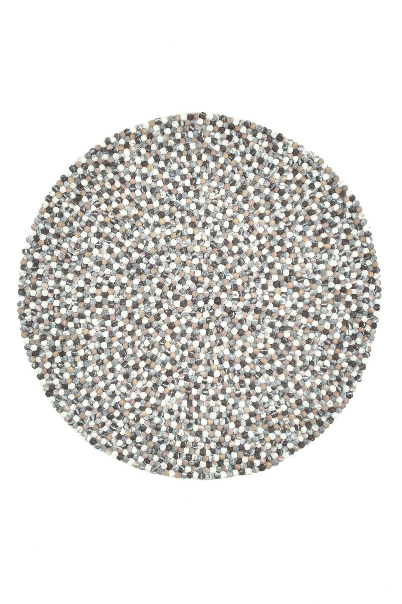 FILZTEPPICH Felty 120x120 cm - Naturfarben, Textil (120/120cm) - THEKO
