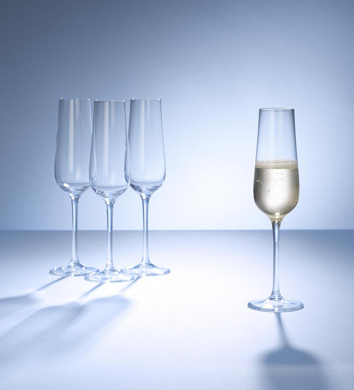 CHAMPAGNERGLÄSER Purismo Specials transparent 120 ml 4er Set - Transparent, Glas (0.12L) - Villeroy & Boch
