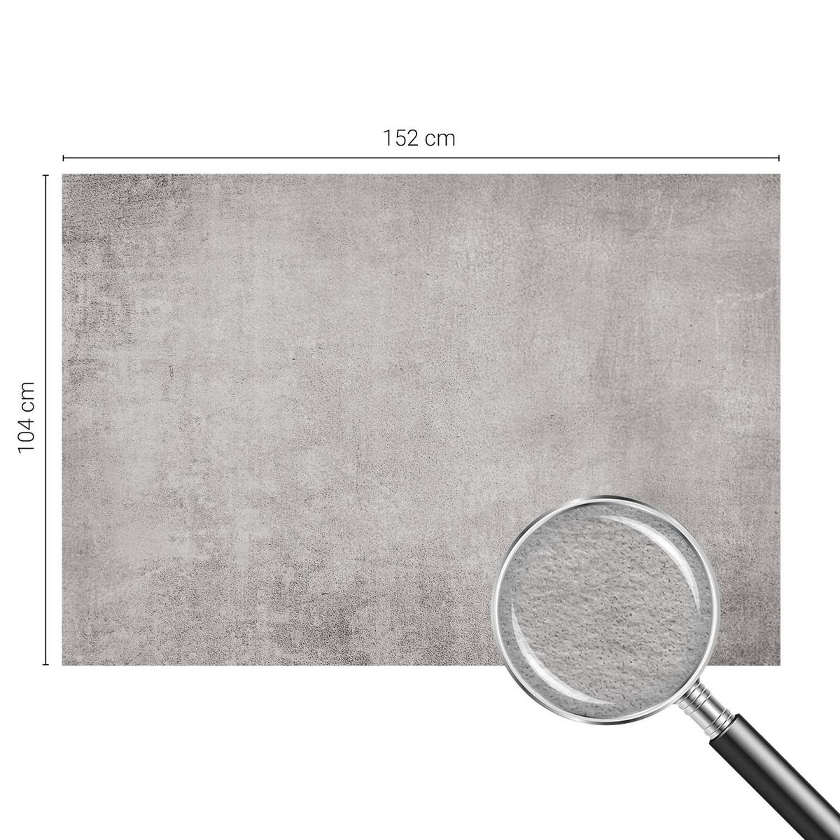 FOTOTAPETE 152x104 cm - Betonmuster - Grau, Textil (152/104cm) - Wallfluent