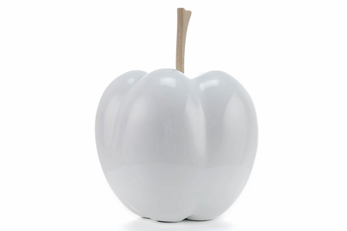 SKULPTUR Weiß 30/24 cm - Weiß, Stein (2.85/24/24cm) - KUNSTLOFT