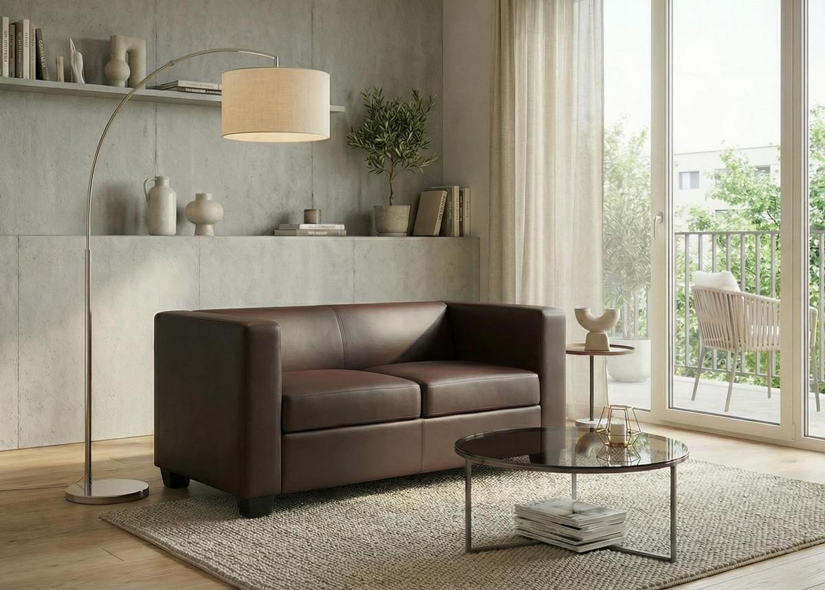 2-SITZER-SOFA Braun - Braun, Textil (137/70/75cm) - MCW