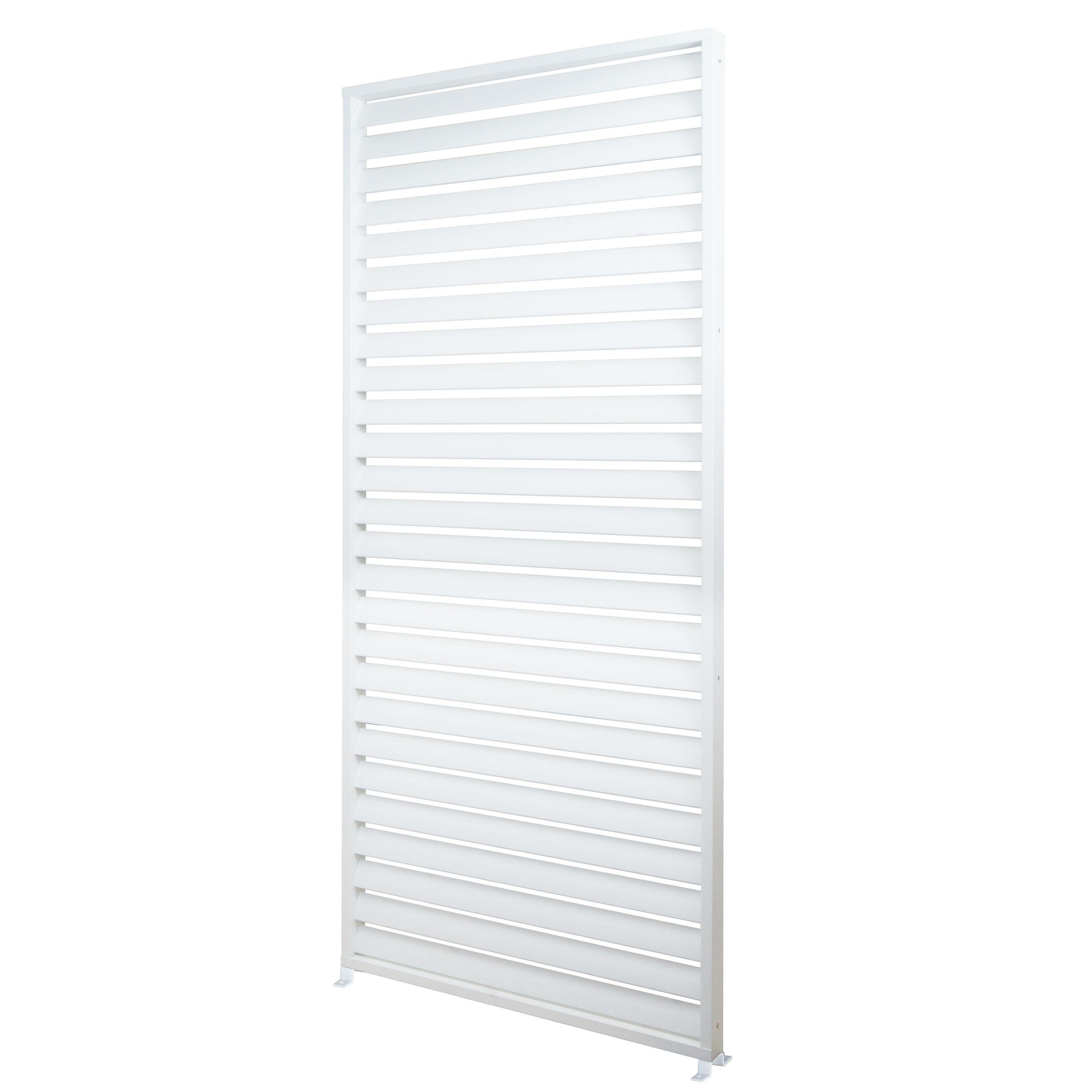 LAMELLENWAND FÜR PERGOLA Weiß - Weiß, Metall (94/213/15cm) - MCW