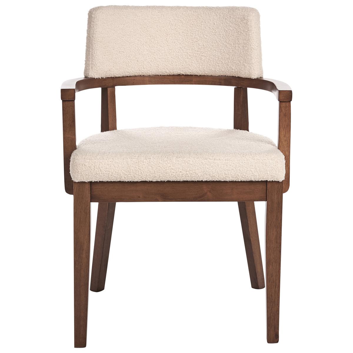 ESSZIMMERSTUHL 2er-Set Beige Dalbo - Beige/Braun, Textil (59/82/56cm) - Beliani