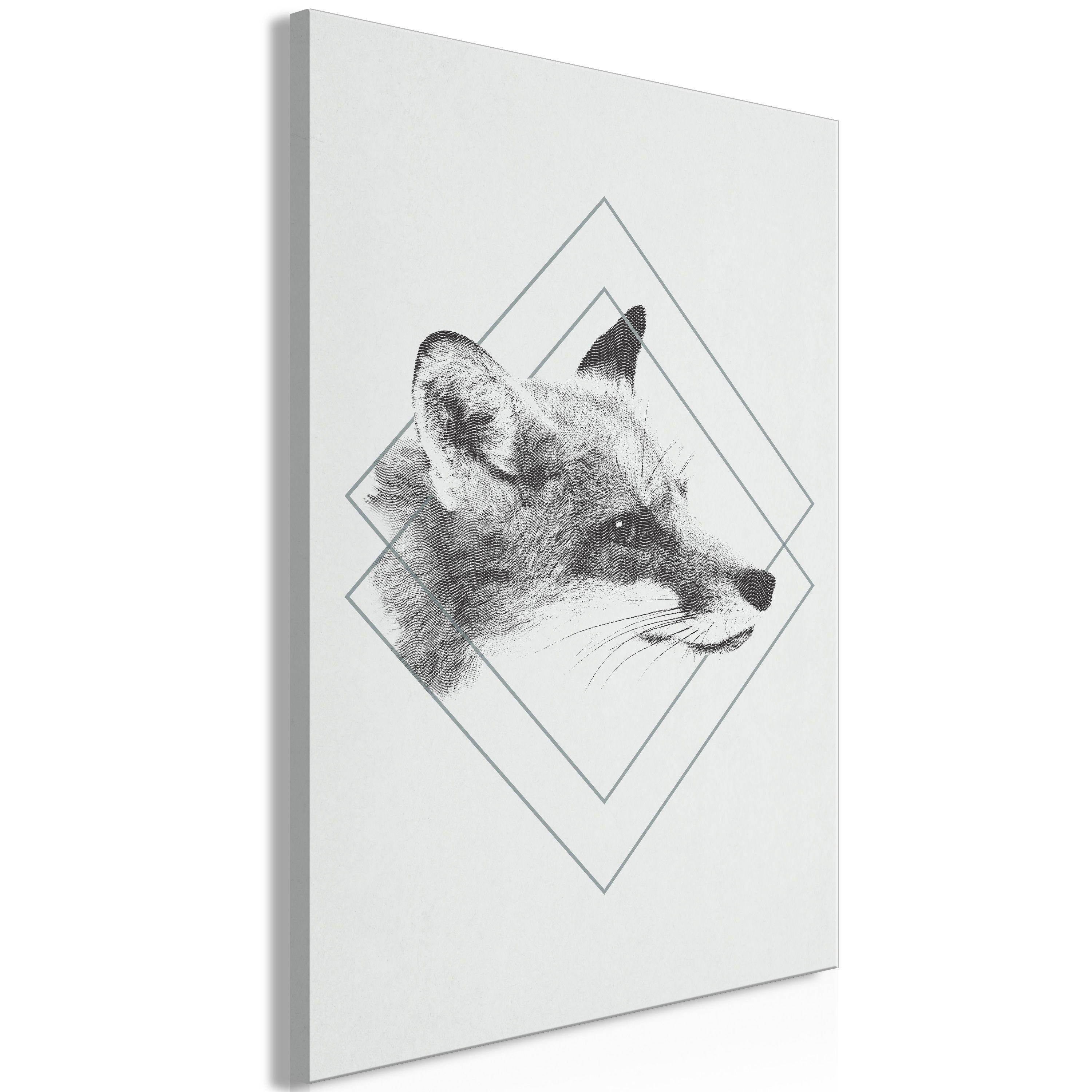 KUNSTDRUCK Grau 40/60 cm - Grau, Textil (40/60cm) - KUNSTLOFT