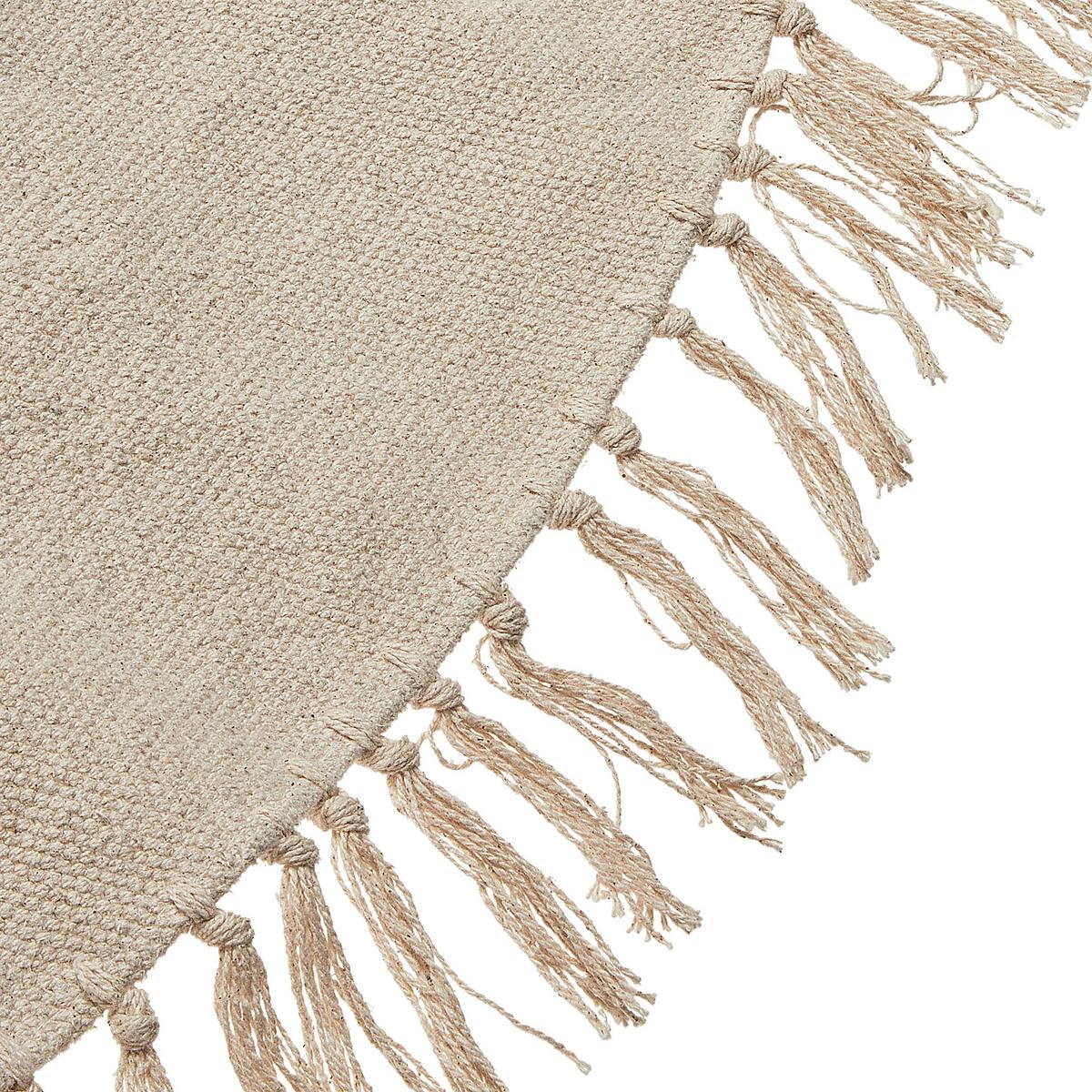 KINDERTEPPICH Beige 140 cm Baumwolle Wahar - Beige, Textil (140/140cm) - Beliani