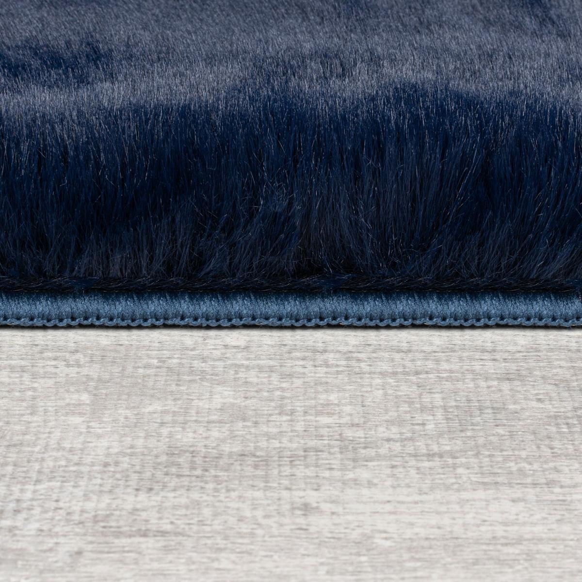 TEPPICH DENE, einfarbig, Blau, 120 x 170 cm - Blau, Textil (120/170cm) - KADIMA DESIGN