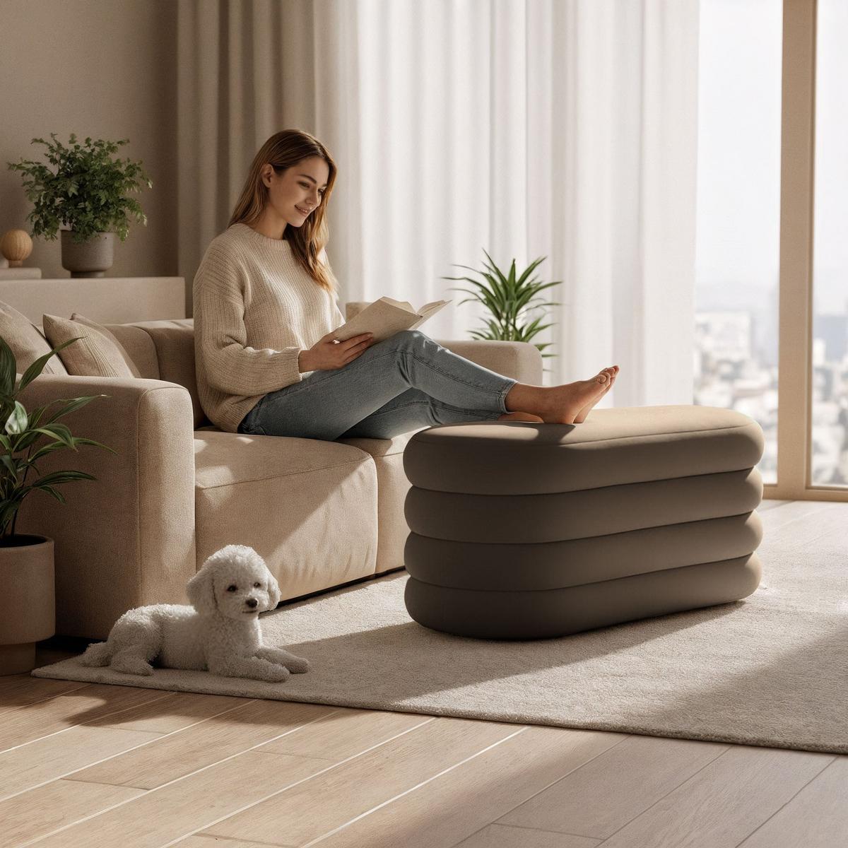 POLSTERBANK mi Stauraum Braun - Braun, Textil (100/42/42cm) - RAUMHIRSCH FURNITURE