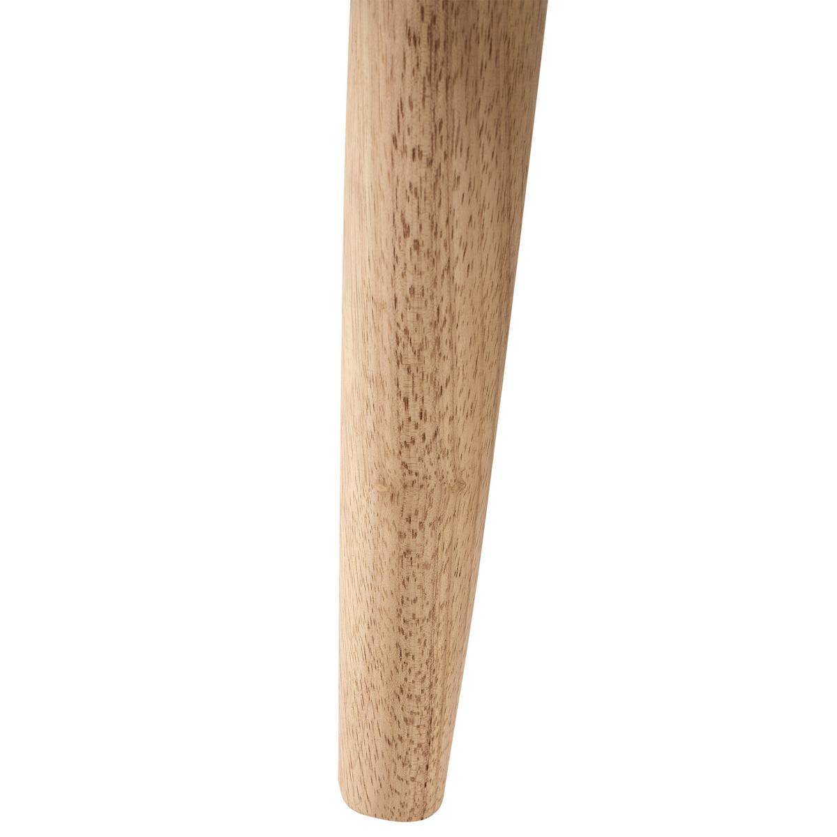 SESSEL Cremeweiß Hojby - Weiß/Braun, Textil (61/82/74cm) - Beliani