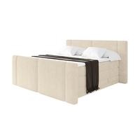 BOXSPRINGBETT mit Matratze H3/H4 - EVON KING Zanozek - 180x200 cm Beige - Champagner, Holzwerkstoff (180/200cm) - ALTDECOR