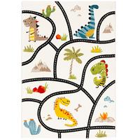 KINDER TEPPICH MAUI KIDS DINO STRASSENTEPPICH - Multicolor, Textil (200/290cm) - Pergamon