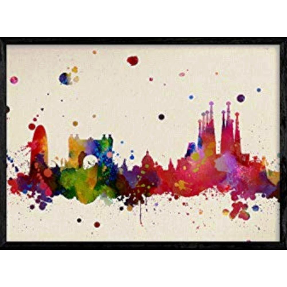 POSTER Barcelona A4 Rahmenlos - Klar, Papier (29.7/5/21cm) - Nacnic