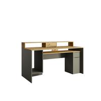 SCHREIBTISCH RADIX 160x70x91,5 cm Bürotisch Computertisch, Graphitfarben - Graphitfarben, Holzwerkstoff (70/160/91.5cm) - MASSENO