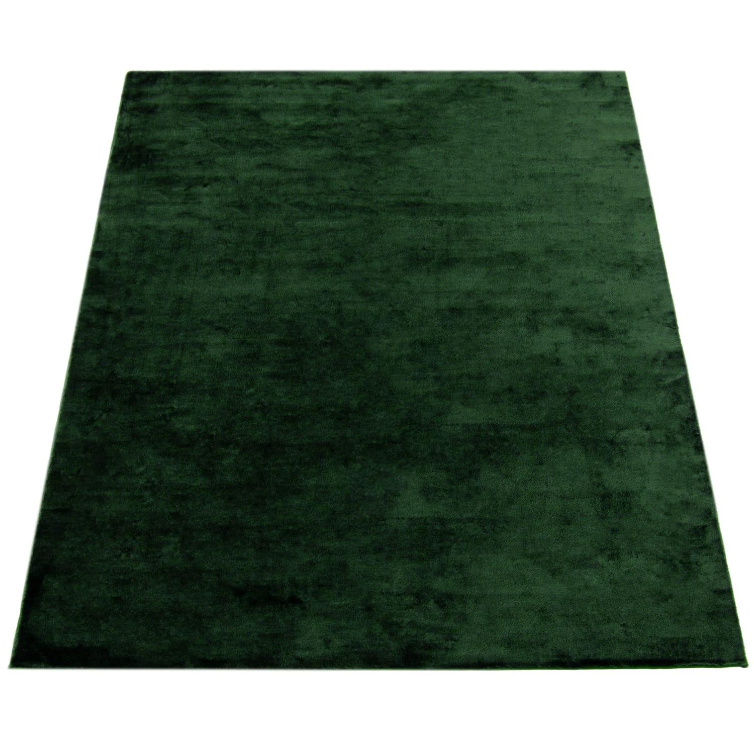 KURZFLORTEPPICH, einfarbig, Grün, 160 x 220 cm - Grün, Textil (220/160cm) - KADIMA DESIGN