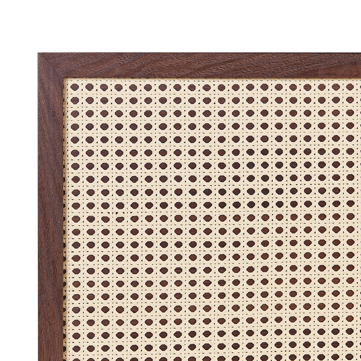 BETT mit Lattenrost 160/200 cm Braun Monpazier - Braun/Naturfarben, Holzwerkstoff (160/200cm) - Beliani