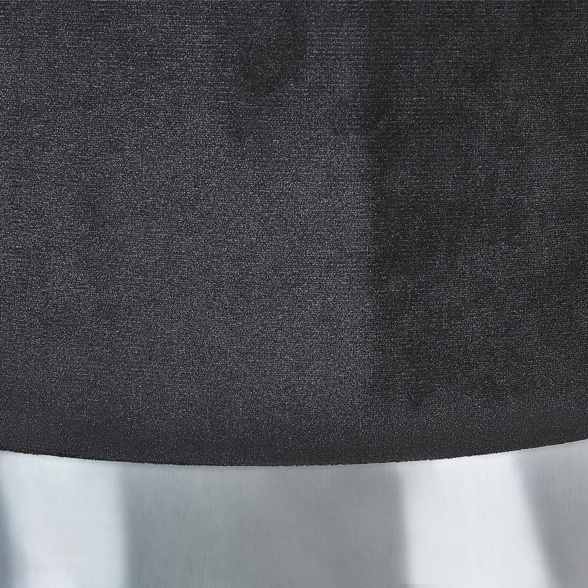 POUF Doris 35-30/35-30/44-36 cm - Schwarz, Textil (35/36/35cm) - Beliani