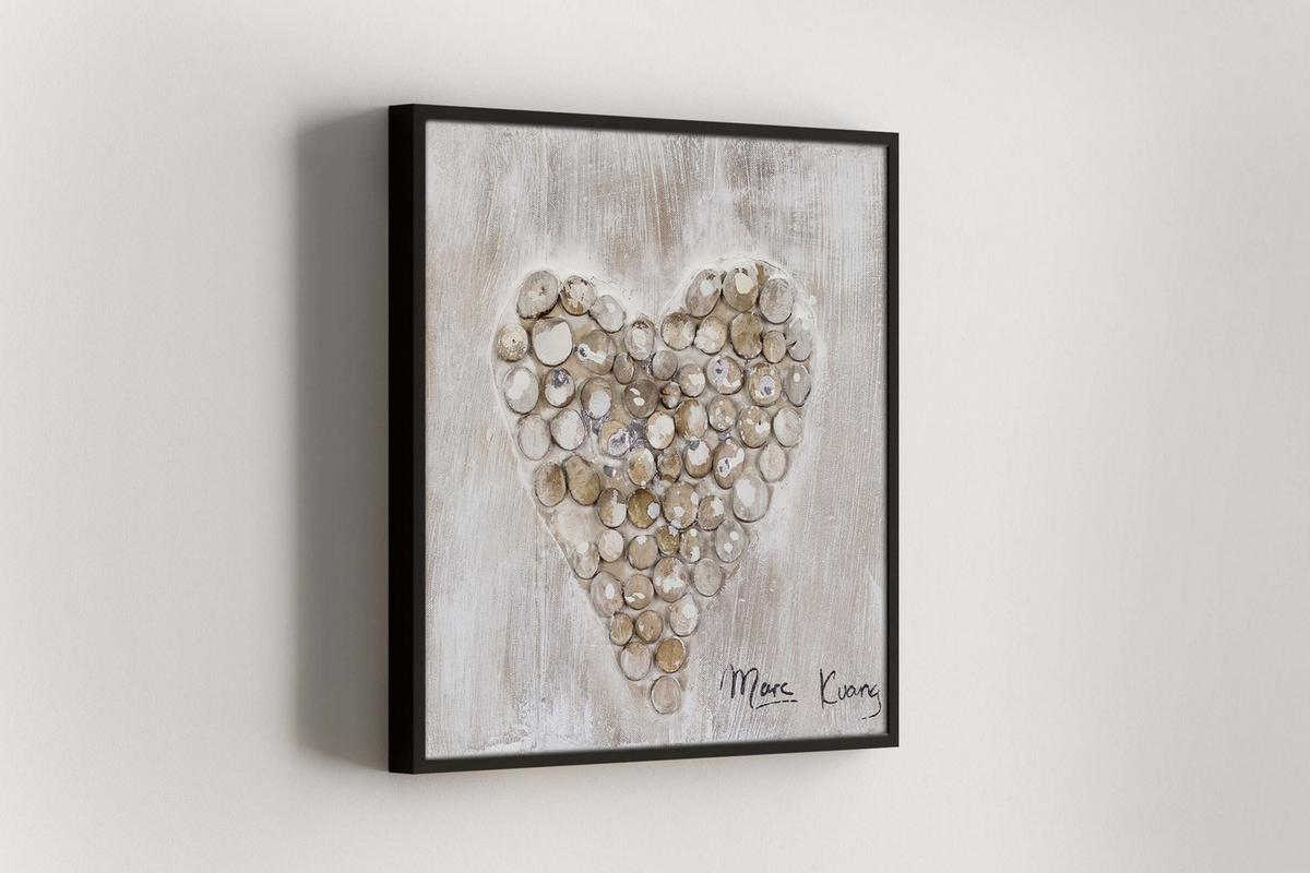 ÖLGEMÄLDE 30/30 cm - Braun, Holz/Textil (30/30cm) - KUNSTLOFT