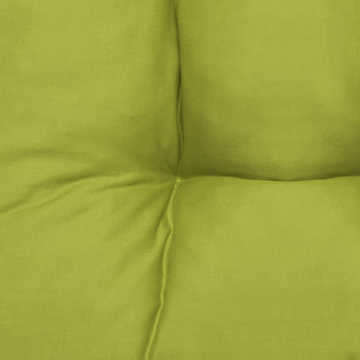 STUHLKISSEN Lisa 40/40/8 cm Apfelgrün 4tlg - Hellgrün, Textil (40/40cm) - Beautissu 
