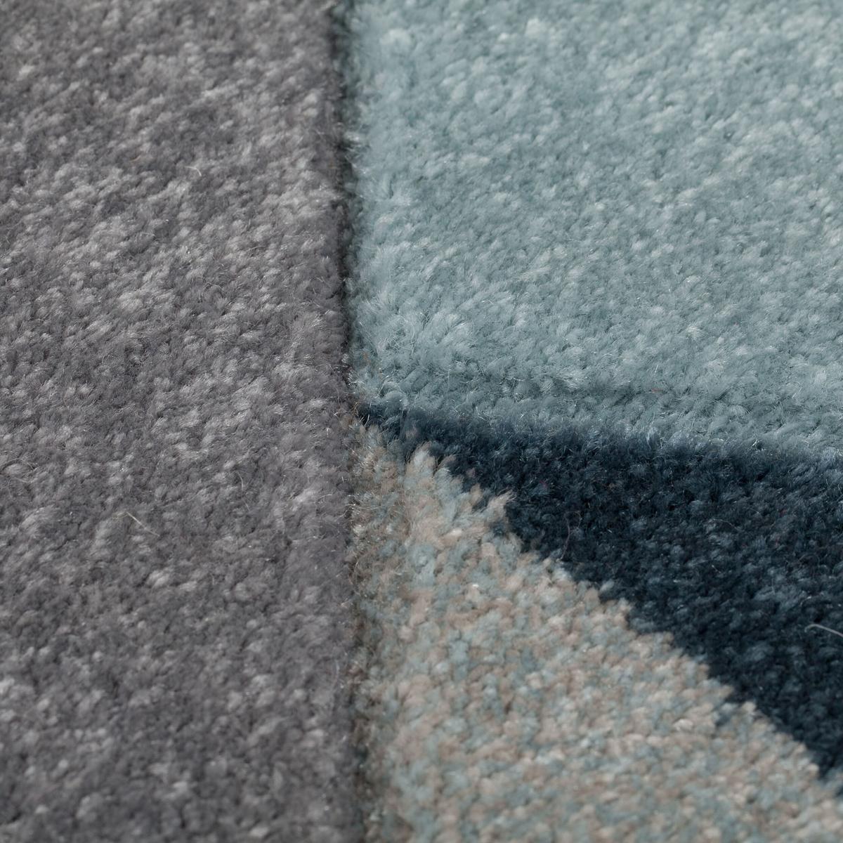 TEPPICH NIDD, geometrisch, Blau, 120 x 170 cm - Blau, Textil (120/170cm) - KADIMA DESIGN