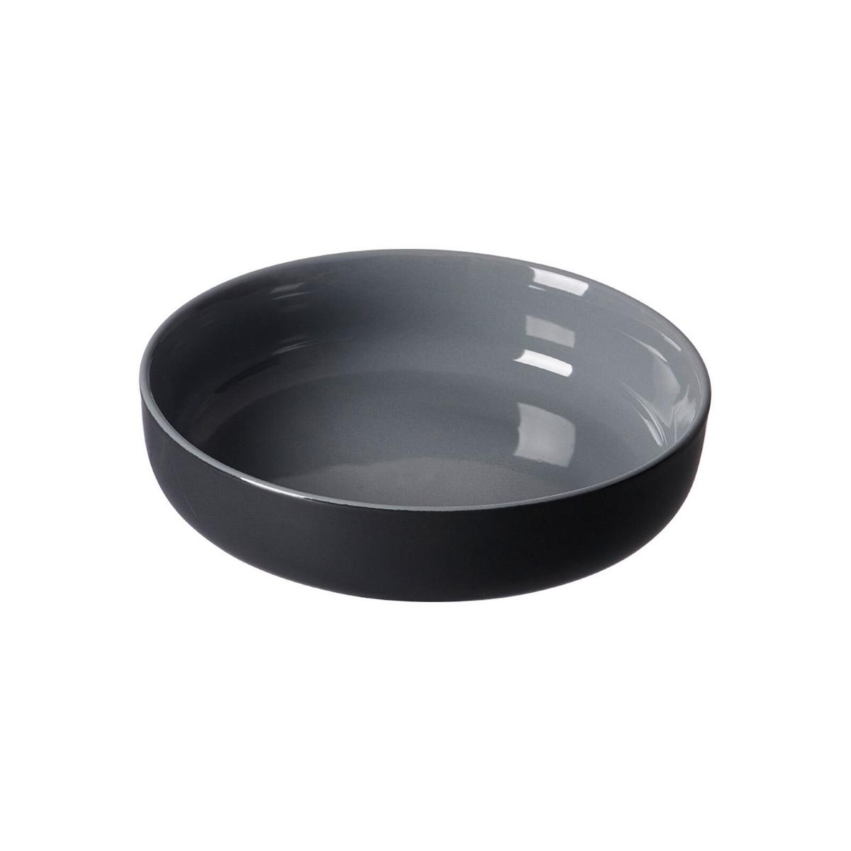 TELLER UND SCHALENSET Jasper schwarz 12er Set - Schwarz, Keramik (2/2/2cm) - Ritzenhoff Breker
