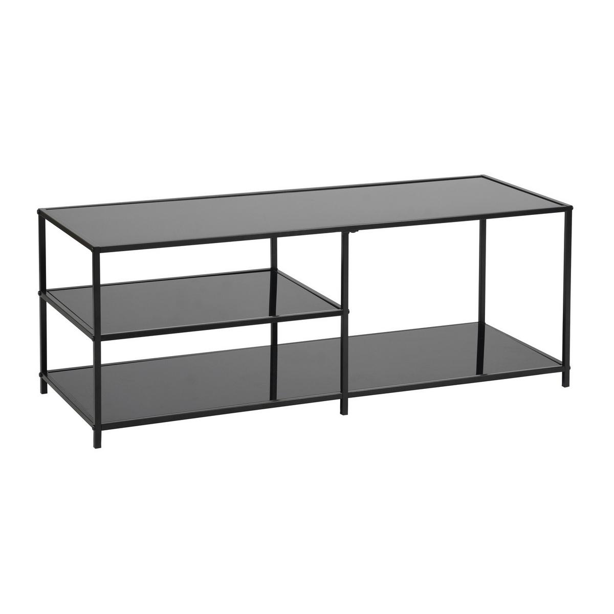 COUCHTISCH rechteckig Glas - Sonoma Eiche, Glas/Metall (110/40/42cm) - Urban Meuble