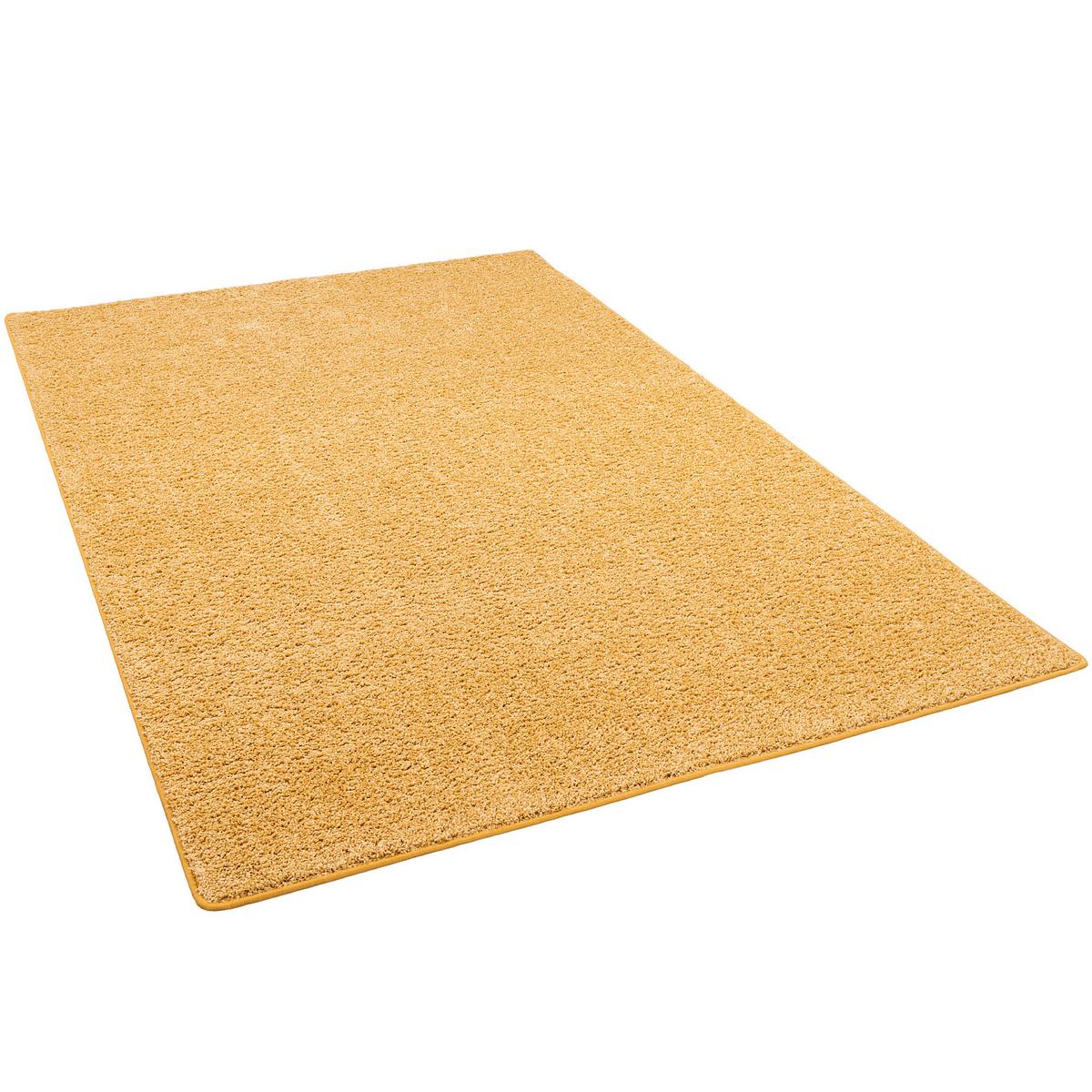 HOCHFLOR VELOURS TEPPICH MONA - Currygelb, Textil (100/300cm) - Snapstyle