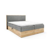 BOXBETT Roland Premium - Grau, Holzwerkstoff/Textil (200/220cm) - Fun Möbel