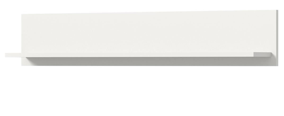 WANDBOARD weiß, Wandregal 110 cm - Weiß, Holzwerkstoff (110/20/15cm) - Inn.Furn
