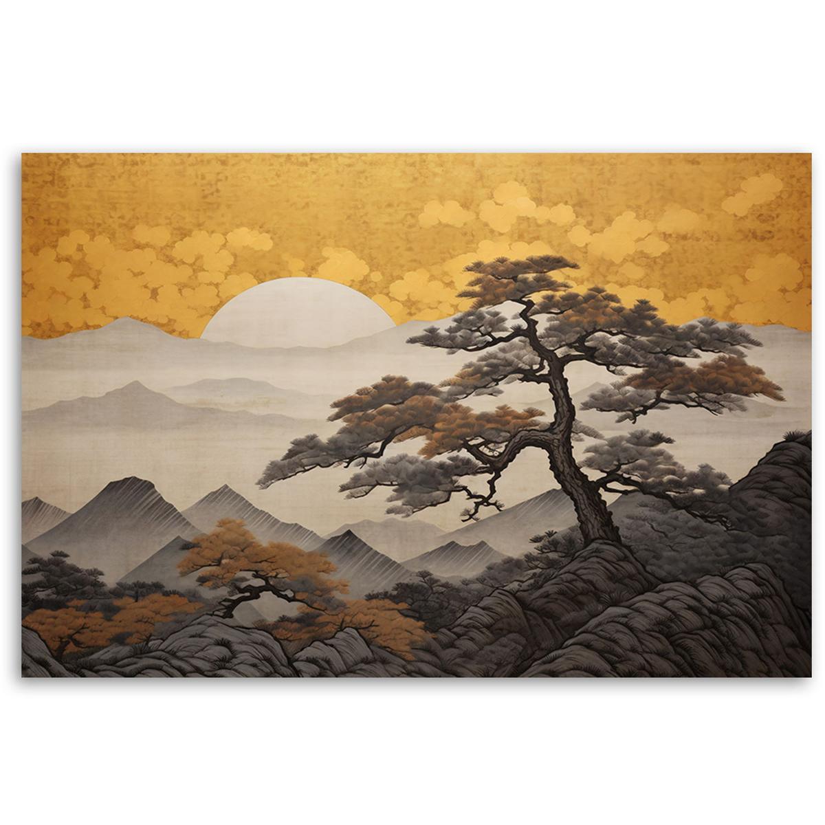KUNSTDRUCK Gelb 90/60 cm - Gelb, Textil (90/60cm) - KUNSTLOFT