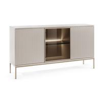 KOMMODE Kaschmir 154/83/39 cm Deo - Kaschmir/Champagner, Glas/Naturmaterialien (154/83/39cm) - Graingold
