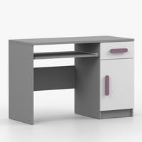 KINDERSCHREIBTISCH Jonas II 08 110 cm, 110/75/50, grau - Grau, Holzwerkstoff (110/75/50cm) - imoebel24