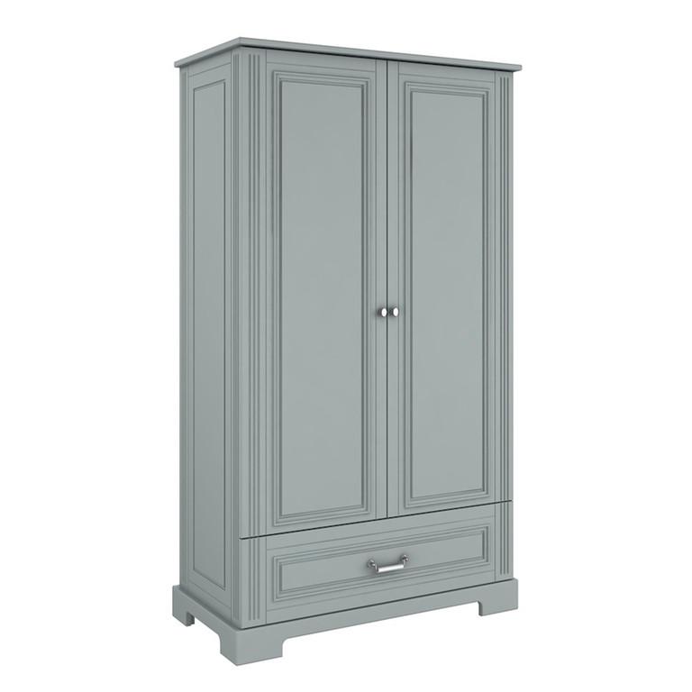 SCHRANK 2 Türen Grau - Grau, Holzwerkstoff (102/180/51cm) - Petits-meubles