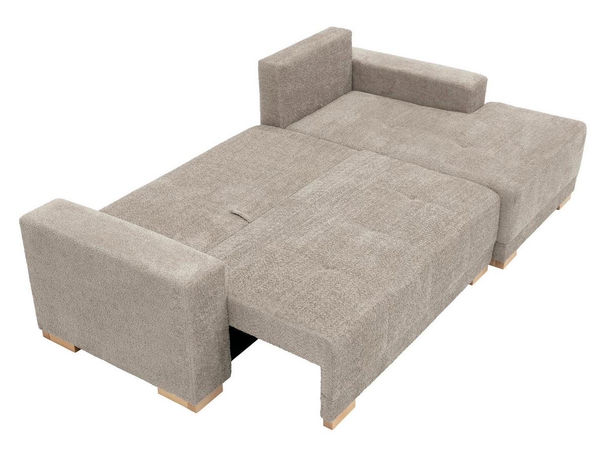 ECKSCHLAFSOFA Bello, Seite: Links - Braun/Naturfarben, Holz/Textil (240/140cm) - MIRJAN24