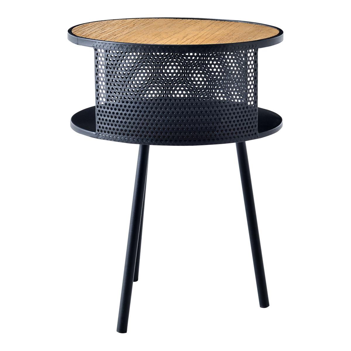 BEISTELLTISCH Bjørnsund 34/34/45 - Schwarz, Holzwerkstoff (34/34/45cm) - [en.casa]