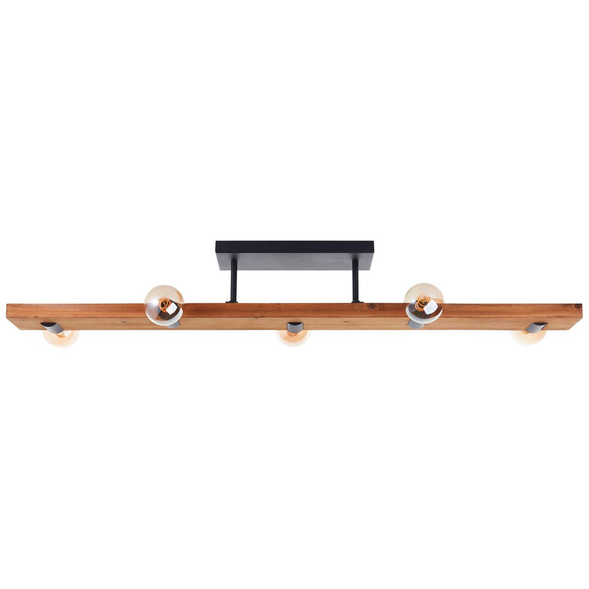 DECKENLEUCHTE Mertes 80115/76 - Braun, Holz (12.5/115/15.7cm) - Brilliant