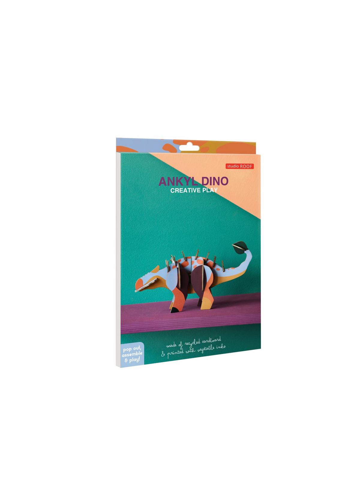 DEKOFIGUR Stacheliger Dino 4.4/12 cm - Multicolor, Wellpappe (4.4/12/20cm) - Studio Roof