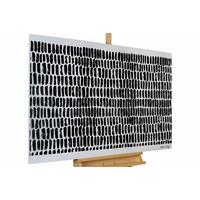 ACRYLBILD HANDGEMALT 120/80 cm - Schwarz, Holz/Textil (120/80cm) - KUNSTLOFT