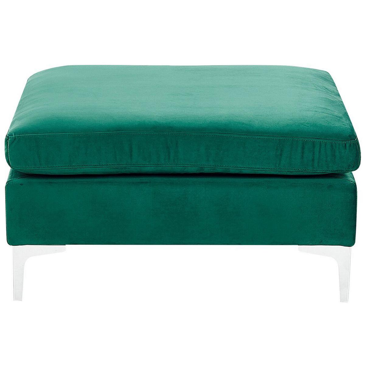 OTTOMANE Evja 85/85/48 cm - Grün, Textil (85/48/85cm) - Beliani