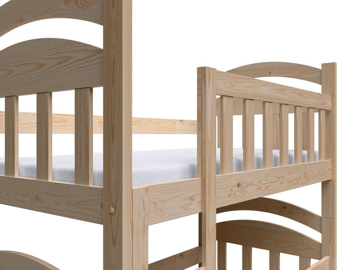 ETAGENBETT DUMBO mit Bettkasten 75x180 cm Kieferfarben - Kieferfarben, Holz (75/180cm) - MASSENO