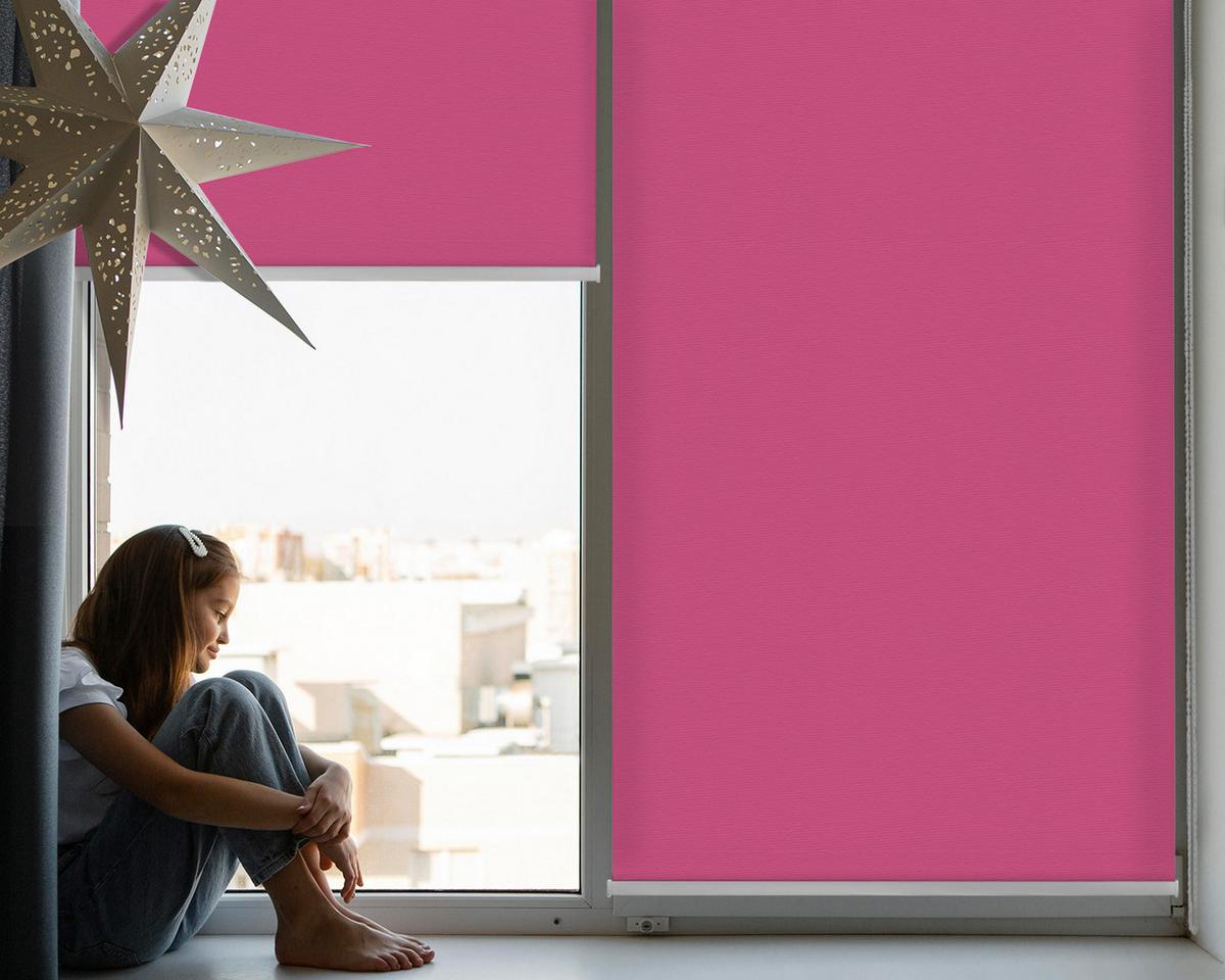 INNENROLLO - Fensterrollo - Rollo - 60x40 cm - Rosa - Pink, Kunststoff (60/140/0.5cm) - TULUP